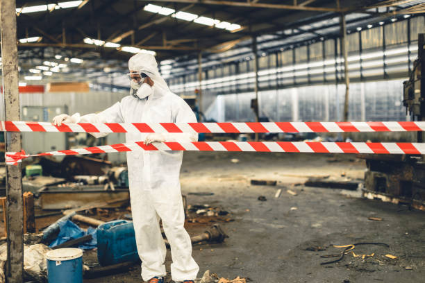 Professional Hoarding Cleanup technician working in Clarksville, MD